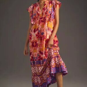 Anthropologie The Cassandra flutter sleeve dress